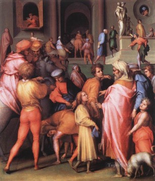 ポティファルの肖像画家 フィレンツェのマニエリスム ヤコポ・ダ・ポントルモに売られるヨセフ Oil Paintings